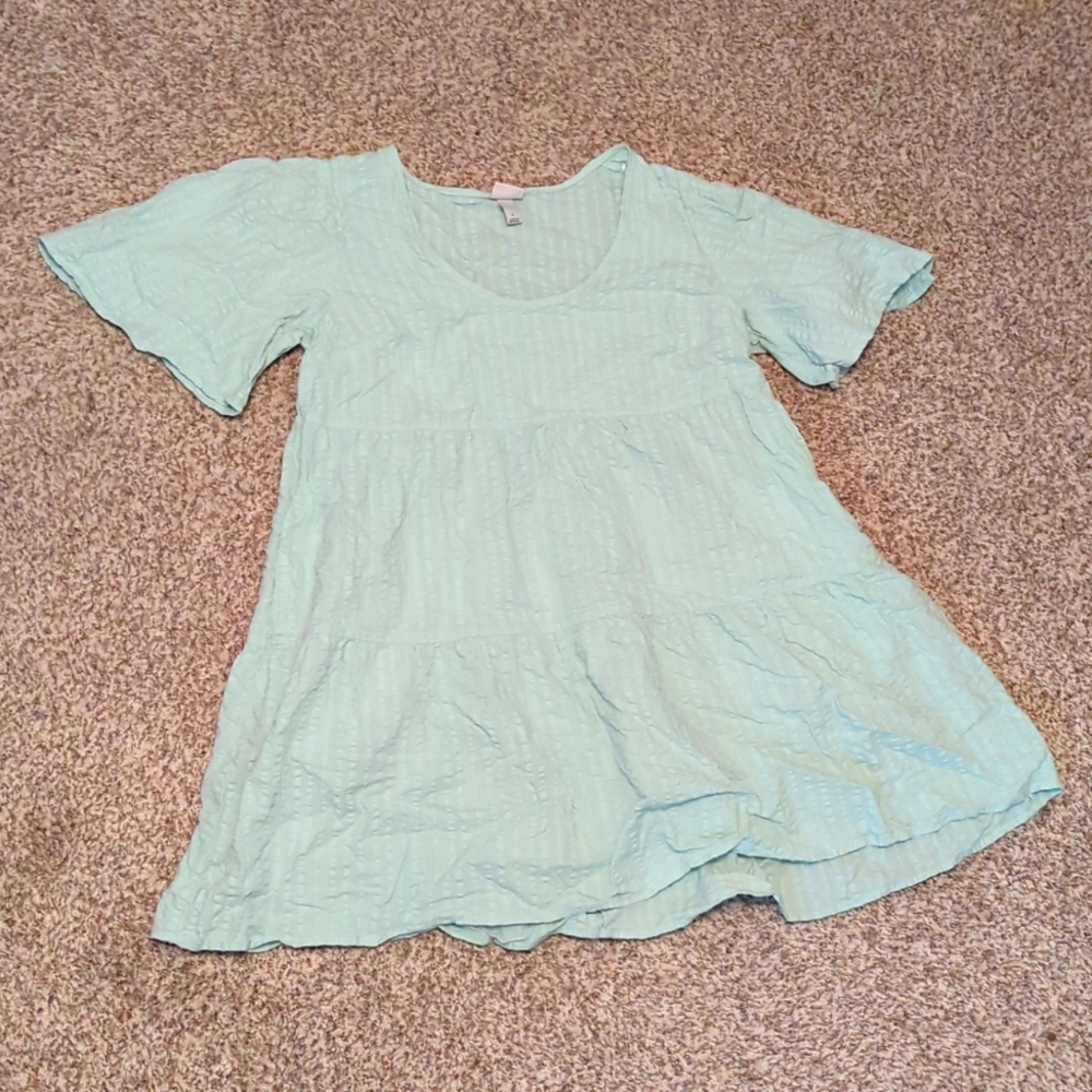 Minty green dress